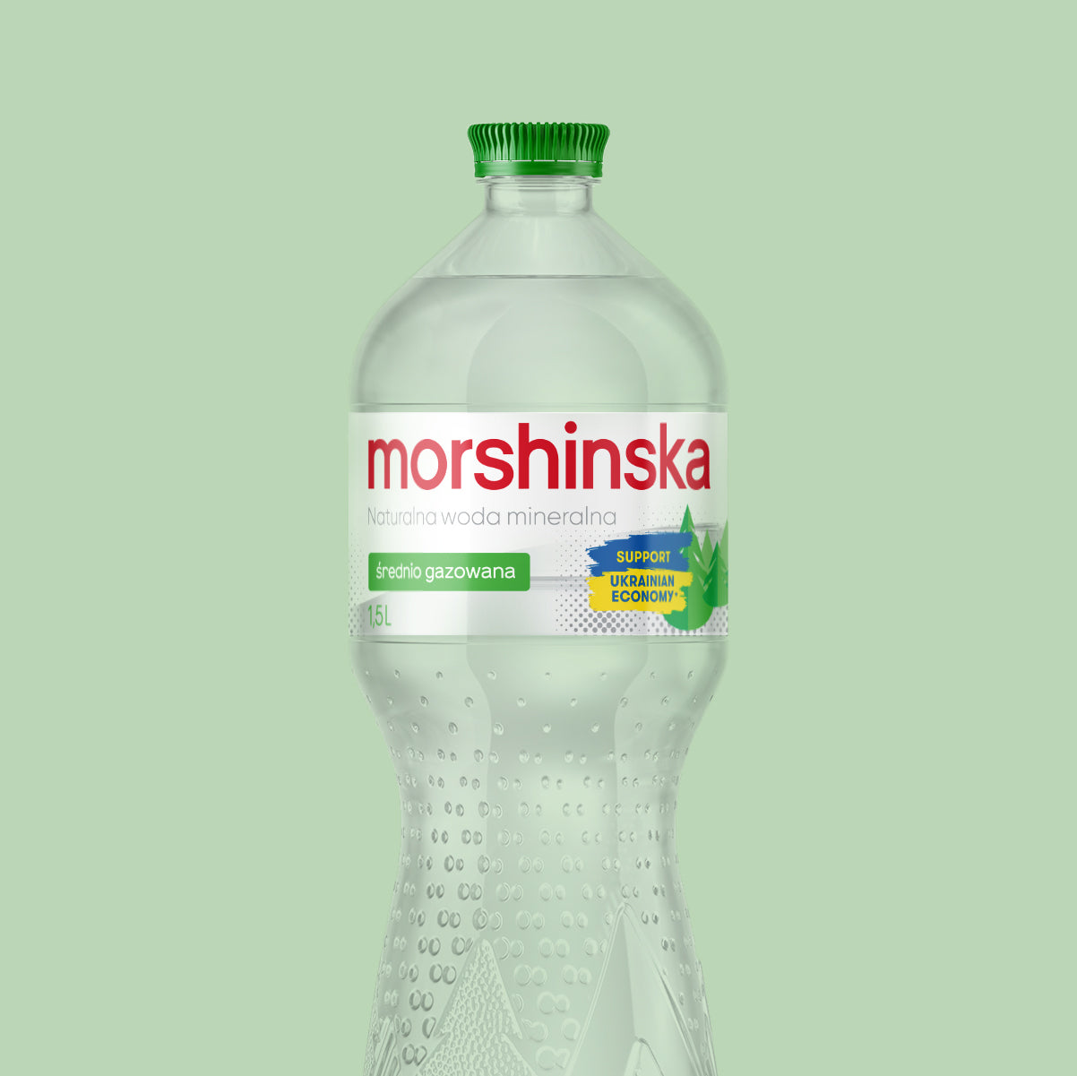 MORSHINSKA Naturalna Woda Mineralna, niskozmineralizowana, Średnio gazowana, 1.5L